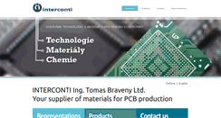 Desktop Screenshot of interconti.cz
