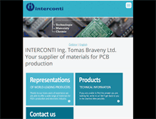 Tablet Screenshot of interconti.cz
