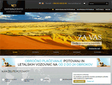 Tablet Screenshot of interconti.si